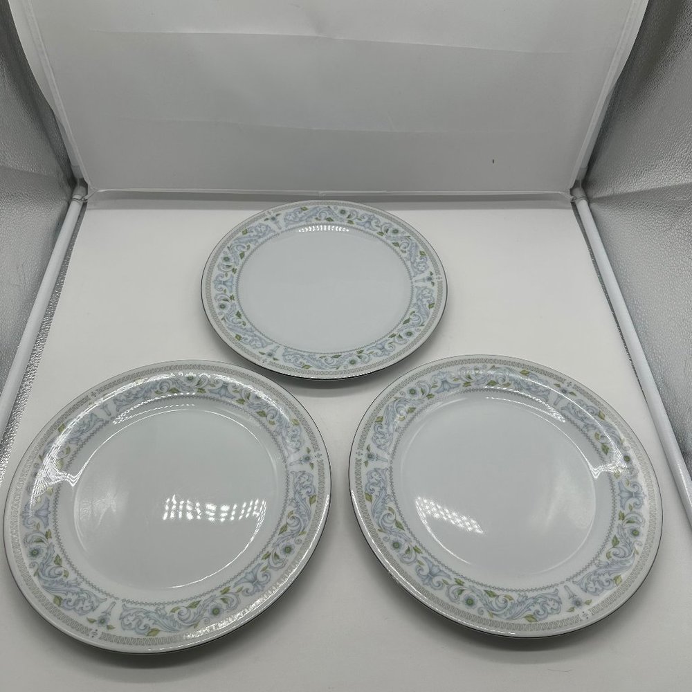 Set of 3 Vintage Crown Ming Princess Dinner Plates Plate 10 1/2" China